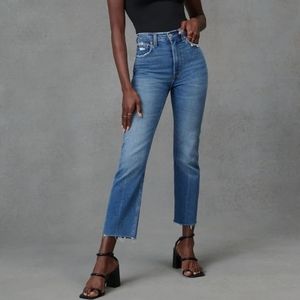 Abercrombie and Fitch Ultra High Rise Ankle Straight Jeans